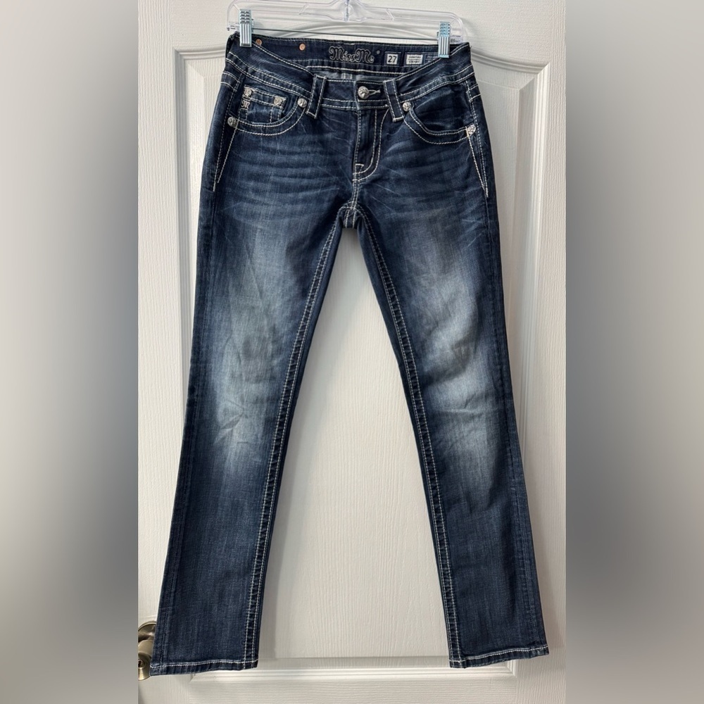Miss Me Embellished Signature Straight Jeans